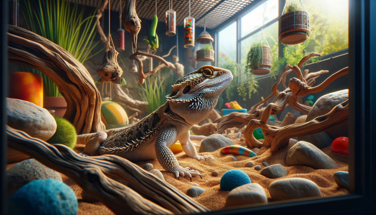 Naturalistic bearded dragon enclosure hot sale