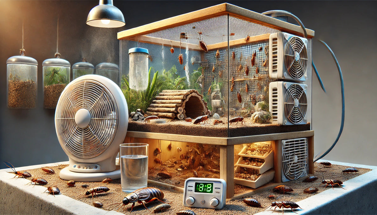 Illustration of Dubia Roach Habitat Design For Large Aquariums