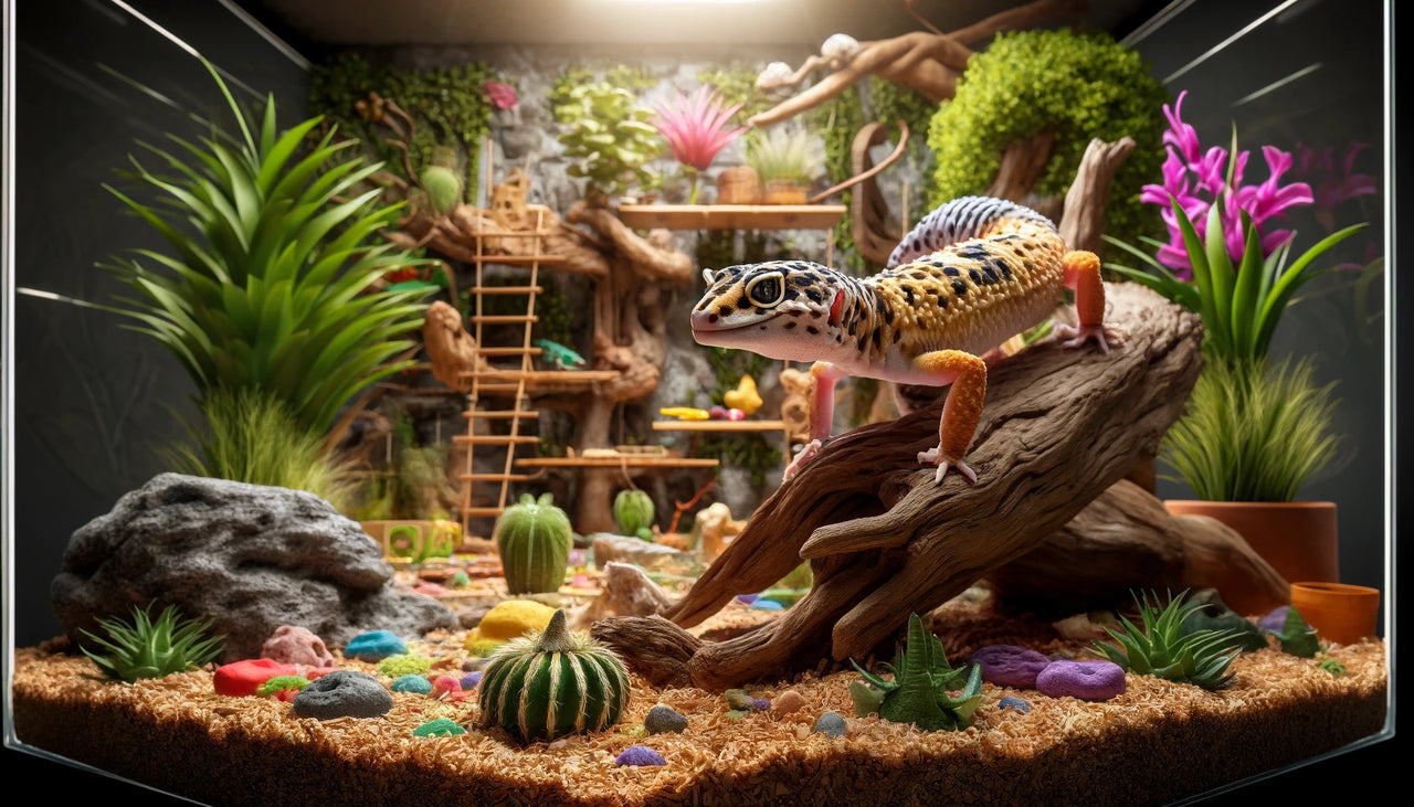 Leopard Gecko Layout Behavioral Enrichment and Mental Stimulation for Leopard Geckos – The ...