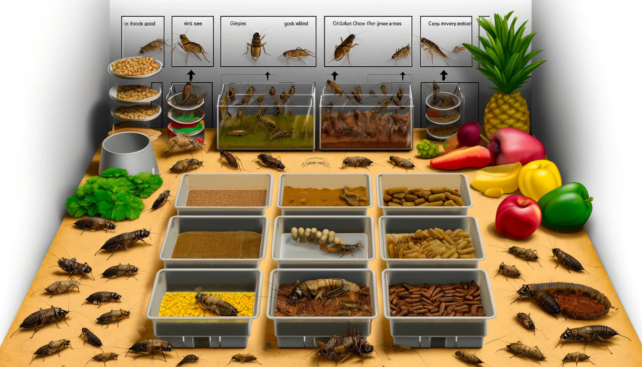 Feeding Gut Loaded Crickets To Insects photo