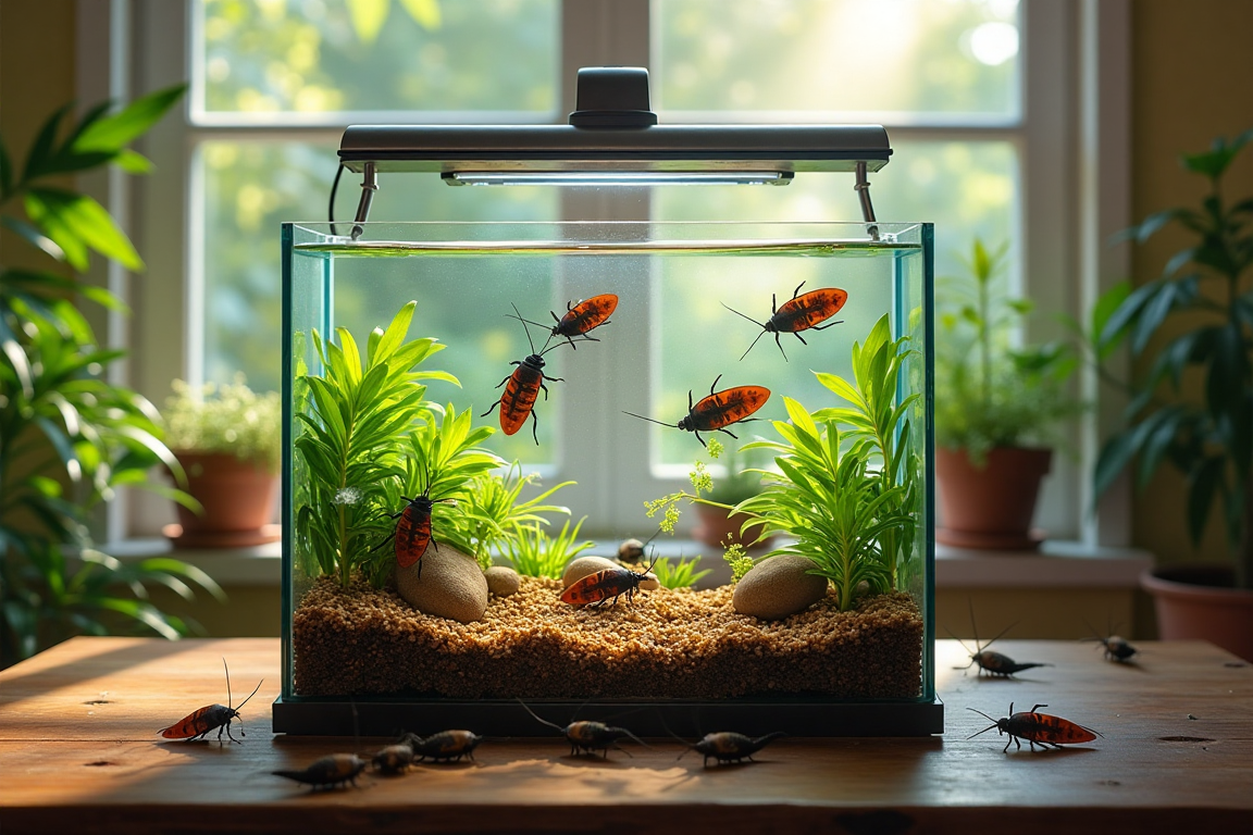 Illustration of Dubia Roach Breeding Enclosure Temperature Gradients